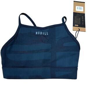 NOBULL Matte High Neck Sports Bra Women's Size X-Small New With Tags NB Print